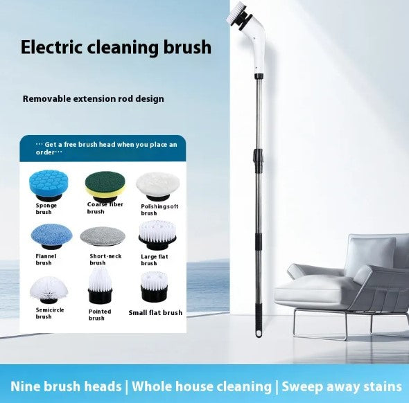 Waterproof Electric Cleaning Brush – Cordless Scrubber for Home