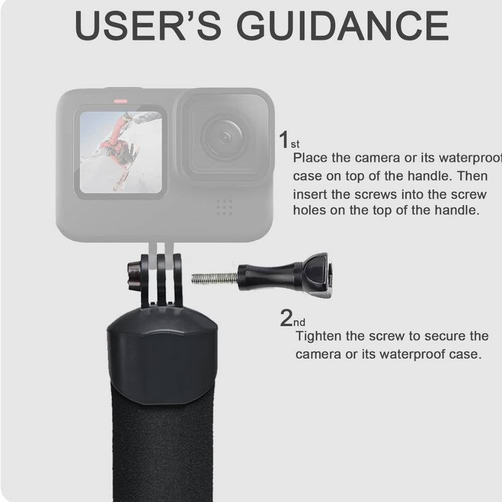 Waterproof Floating Hand Grip Monopod for Action Cameras