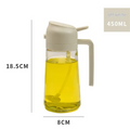 2-in-1 Oil Sprayer Bottle – Mister & Dispenser for Cooking
