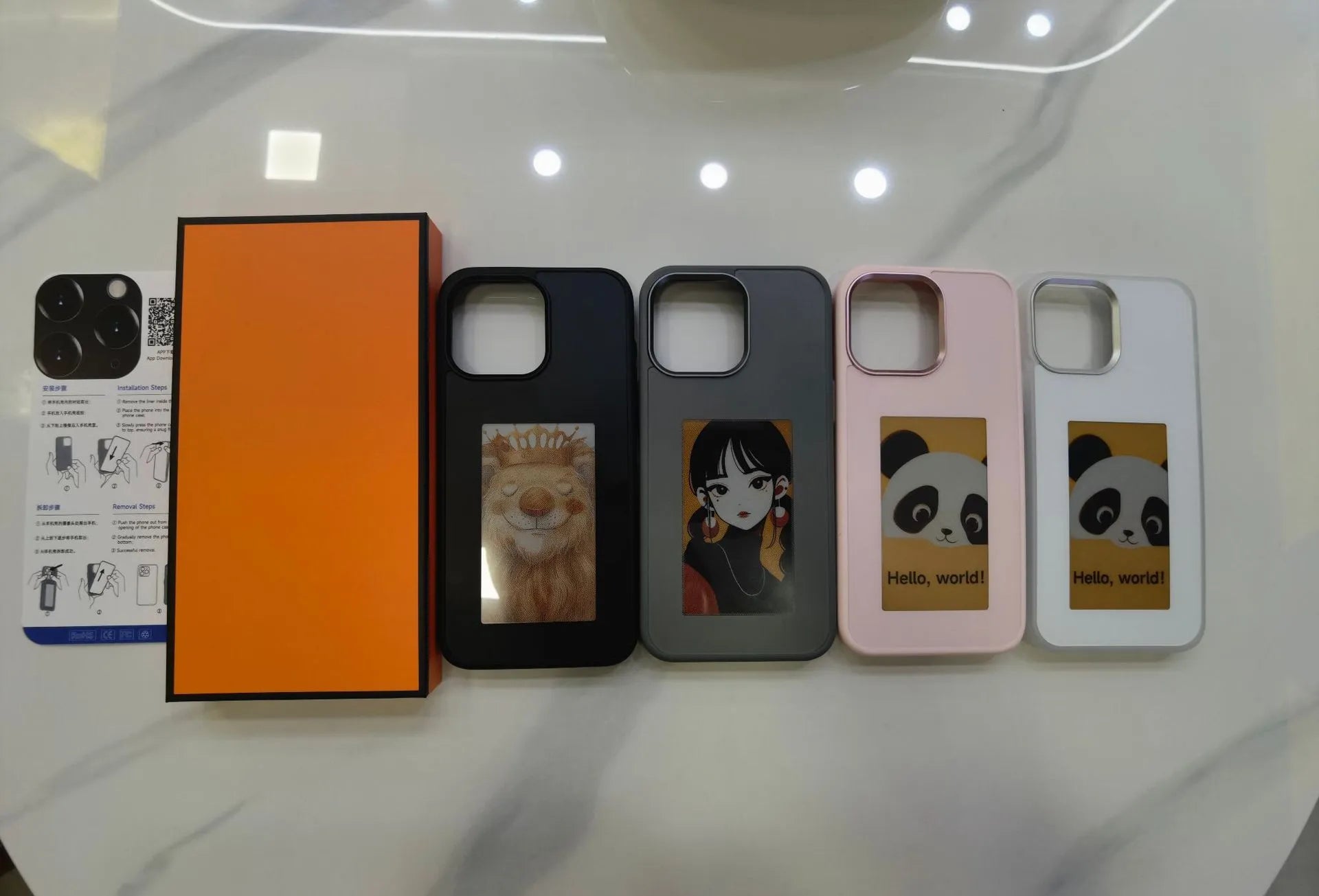 E-Ink Screen DIY Phone Case – Customizable Display Cover
