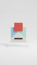 Geometric Phone Stand – Modern Desktop Holder for Smartphones