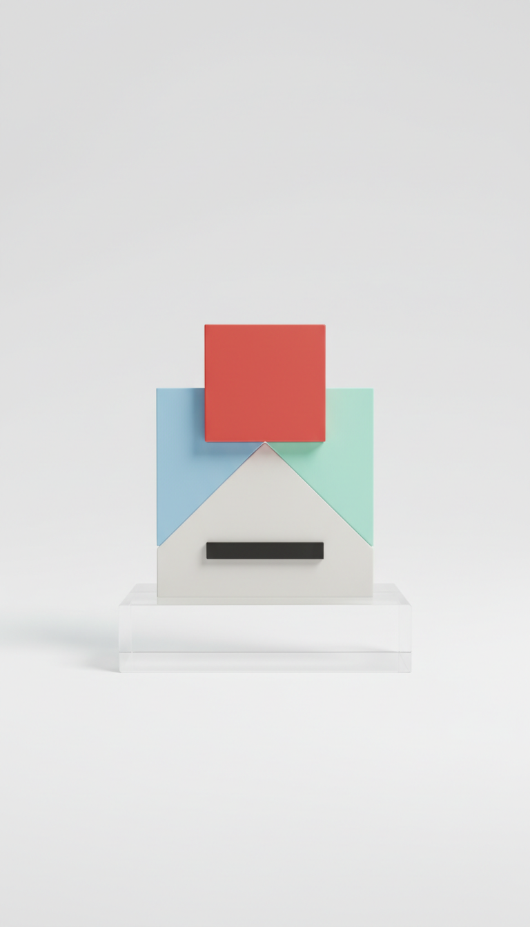 Geometric Phone Stand – Modern Desktop Holder for Smartphones