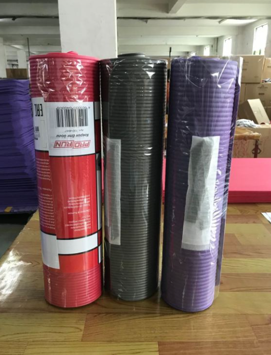 Non-Slip NBR Striped Yoga Mat – Extra Thick Exercise Mat