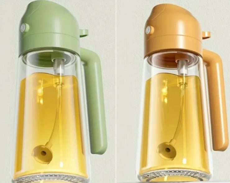 2-in-1 Oil Sprayer Bottle – Mister & Dispenser for Cooking