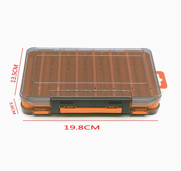 Dual-Sided Fishing Tackle Box – Waterproof Lure & Bait Organizer