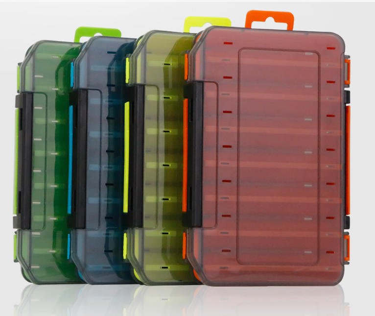 Dual-Sided Fishing Tackle Box – Waterproof Lure & Bait Organizer