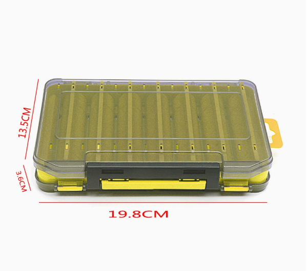 Dual-Sided Fishing Tackle Box – Waterproof Lure & Bait Organizer