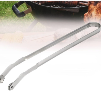 BBQ Sausage Tongs – Stainless Steel Grilling Turner