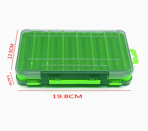 Dual-Sided Fishing Tackle Box – Waterproof Lure & Bait Organizer
