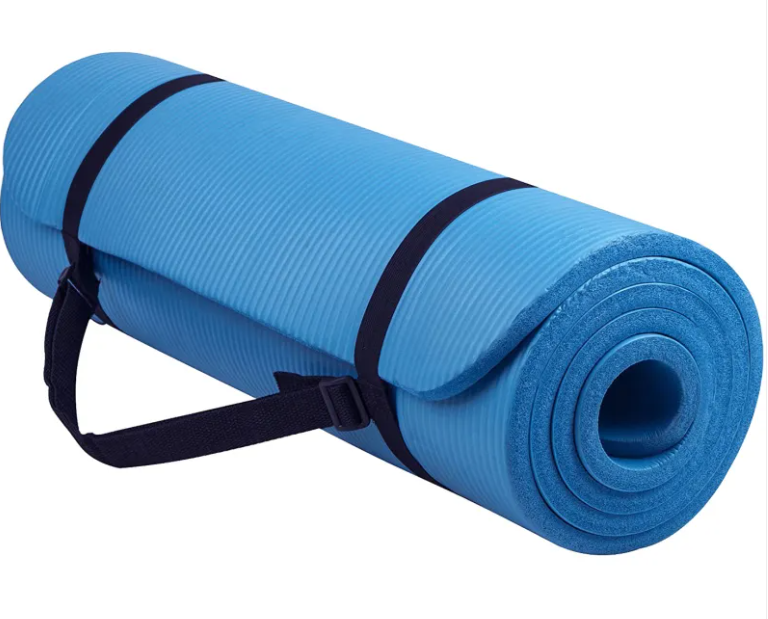 Non-Slip NBR Striped Yoga Mat – Extra Thick Exercise Mat