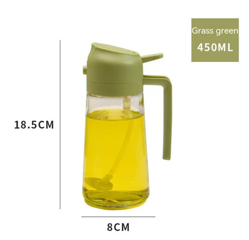 2-in-1 Oil Sprayer Bottle – Mister & Dispenser for Cooking