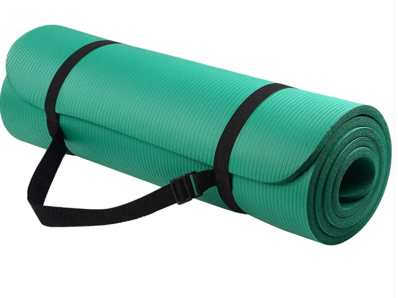 Non-Slip NBR Striped Yoga Mat – Extra Thick Exercise Mat