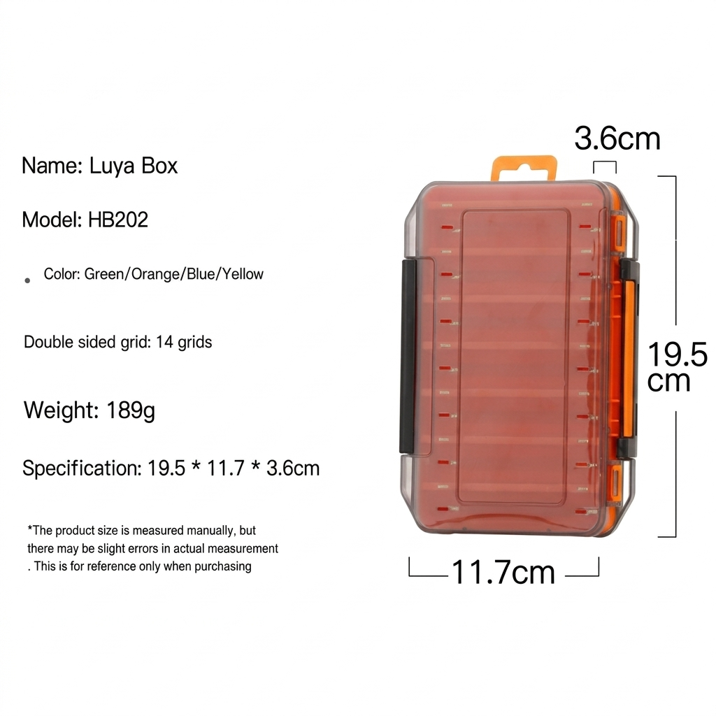Dual-Sided Fishing Tackle Box – Waterproof Lure & Bait Organizer